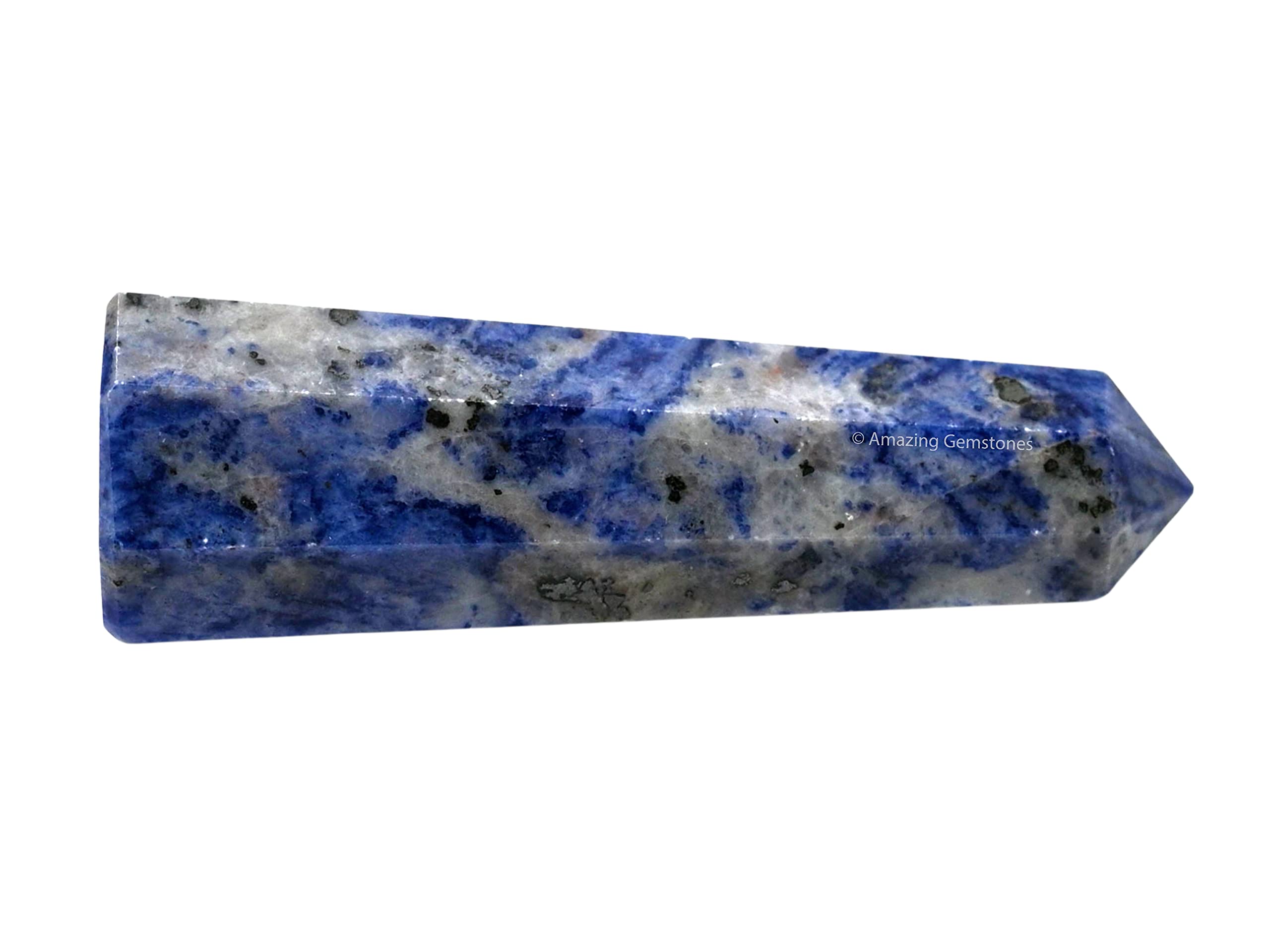 Amazing Gemstone Sodalite Centre-grille cristal: point central pour une grille énergétique.
