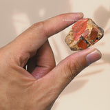 Amazing Gemstone certifiée avec jaspe tacheté en mini-cristal pour créations.