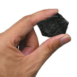 Amazing Gemstone agate noir brut avec certificat d’authenticité inclus.