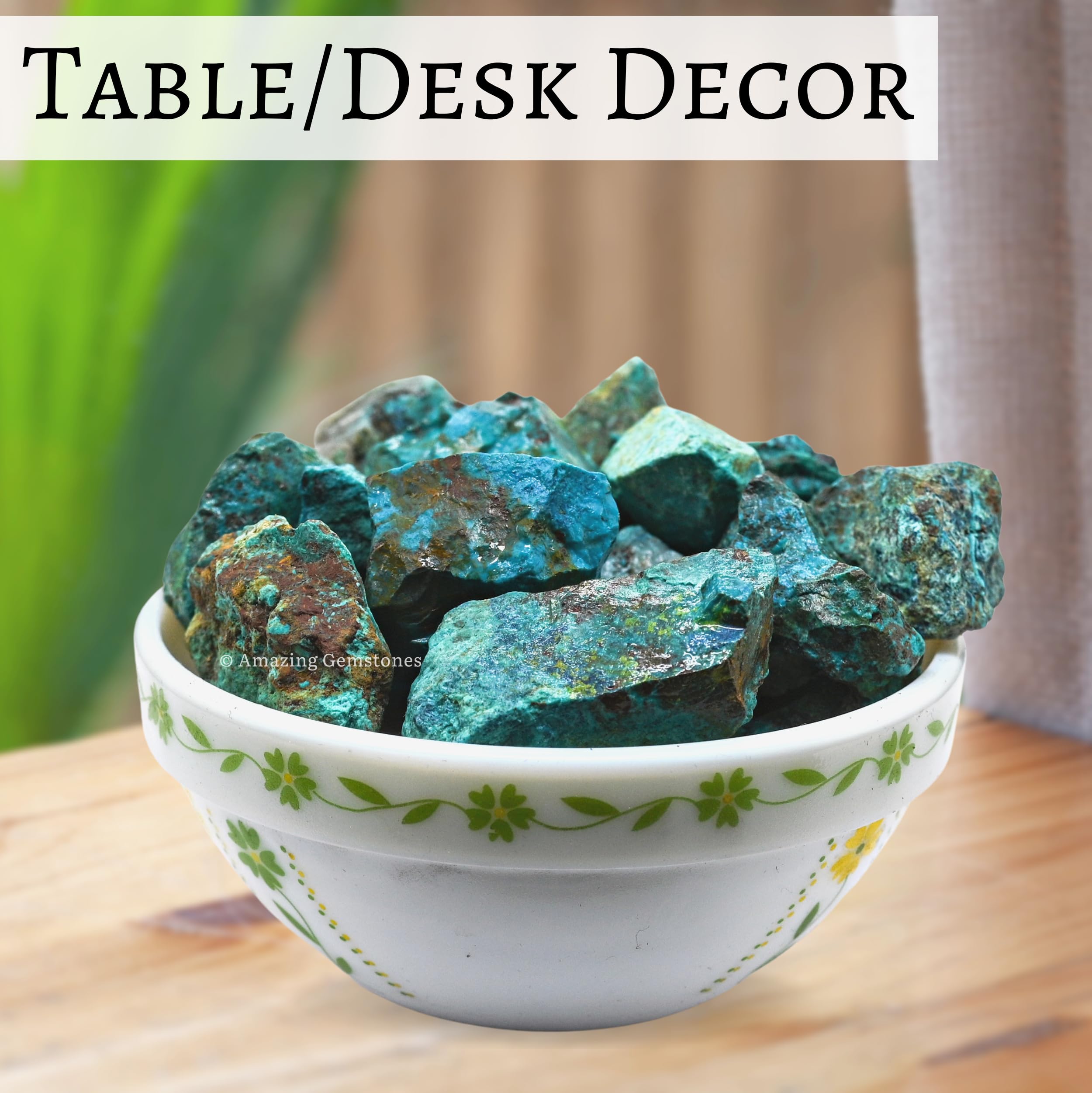 Coffret-cadeau Chrysocolla d’Amazing Gemstone avec emballage élégant.