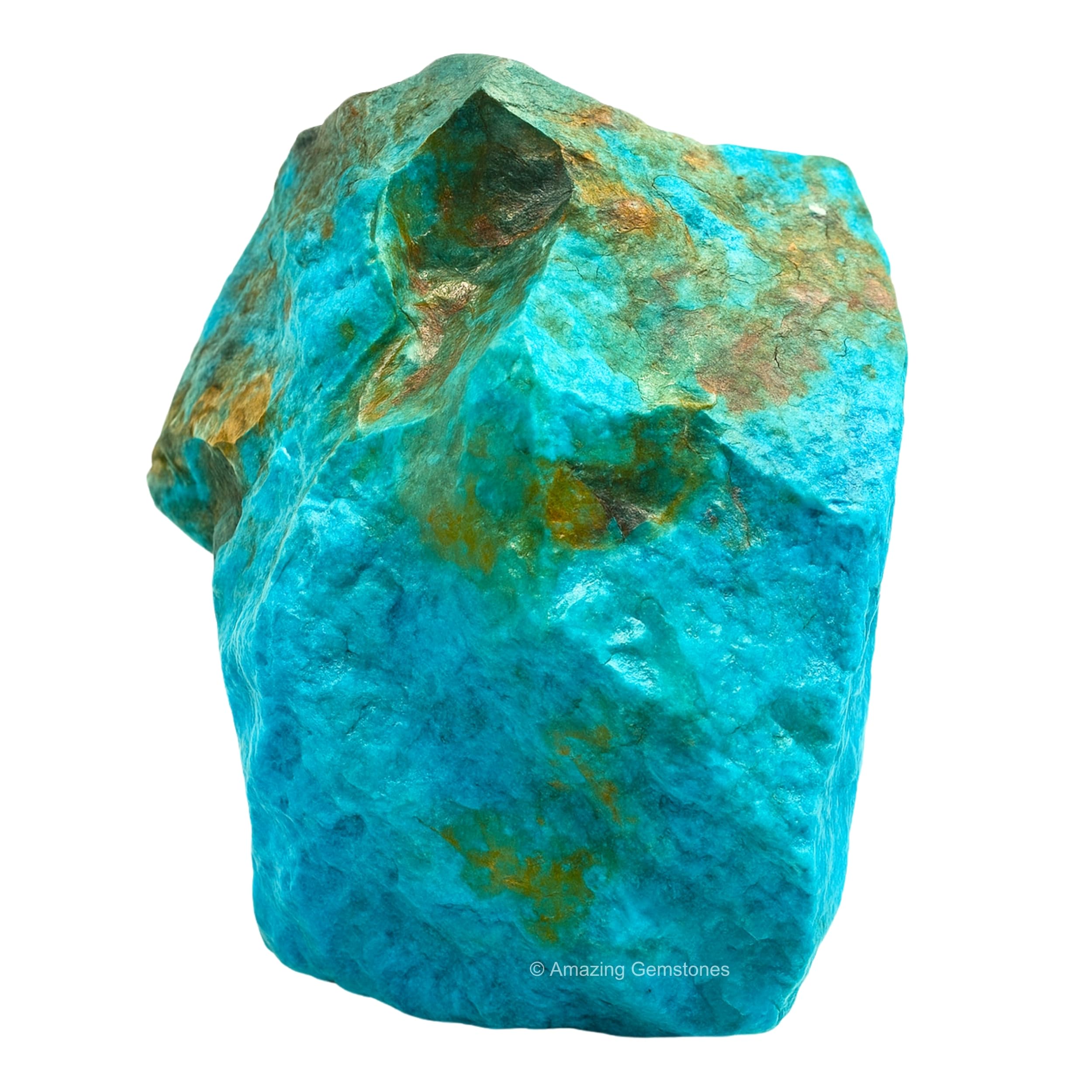 Amazing Gemstone Chrysocolla avec sachet en velours prêt à offrir.
