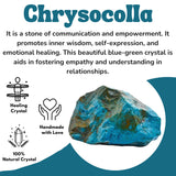 Chrysocolla pour méditation – utilisation possible avec Amazing Gemstone.