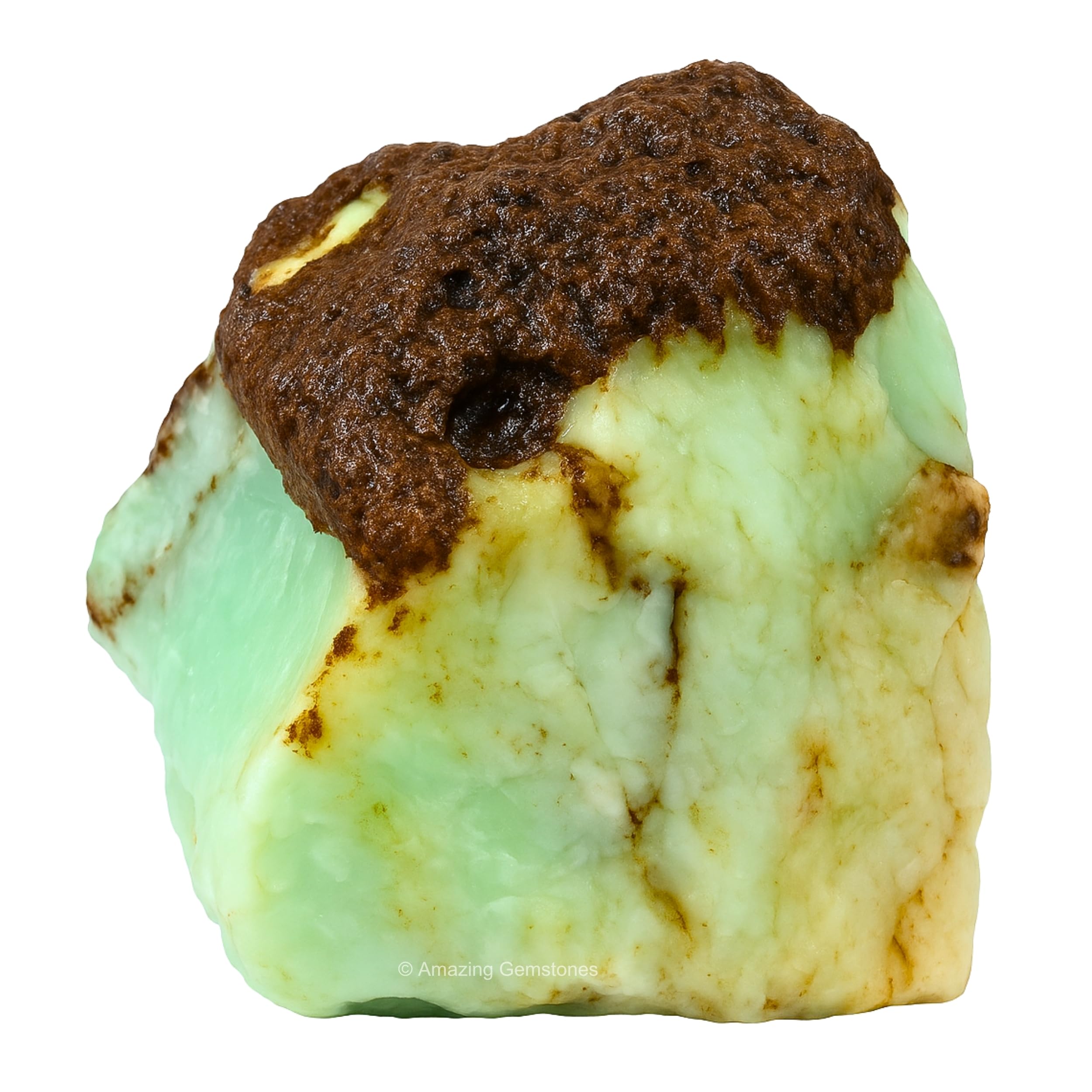 Amazing Gemstone Chrysoprase — pierre brute, énergie apaisante propice à la créativité