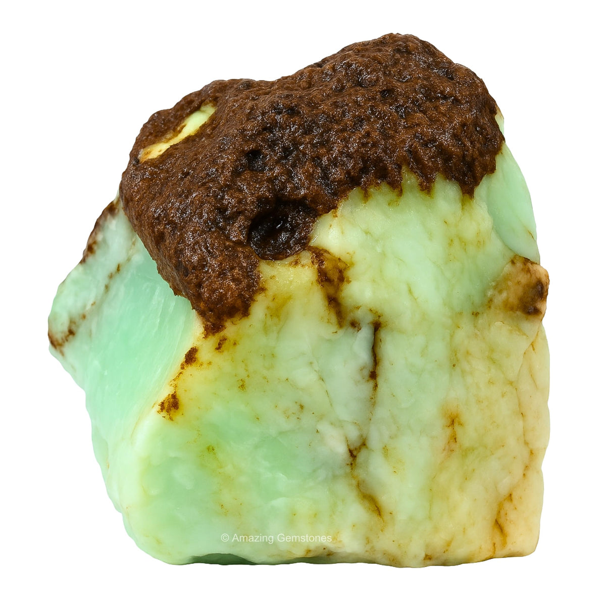 Amazing Gemstone Chrysoprase — pierre brute, énergie apaisante propice à la créativité