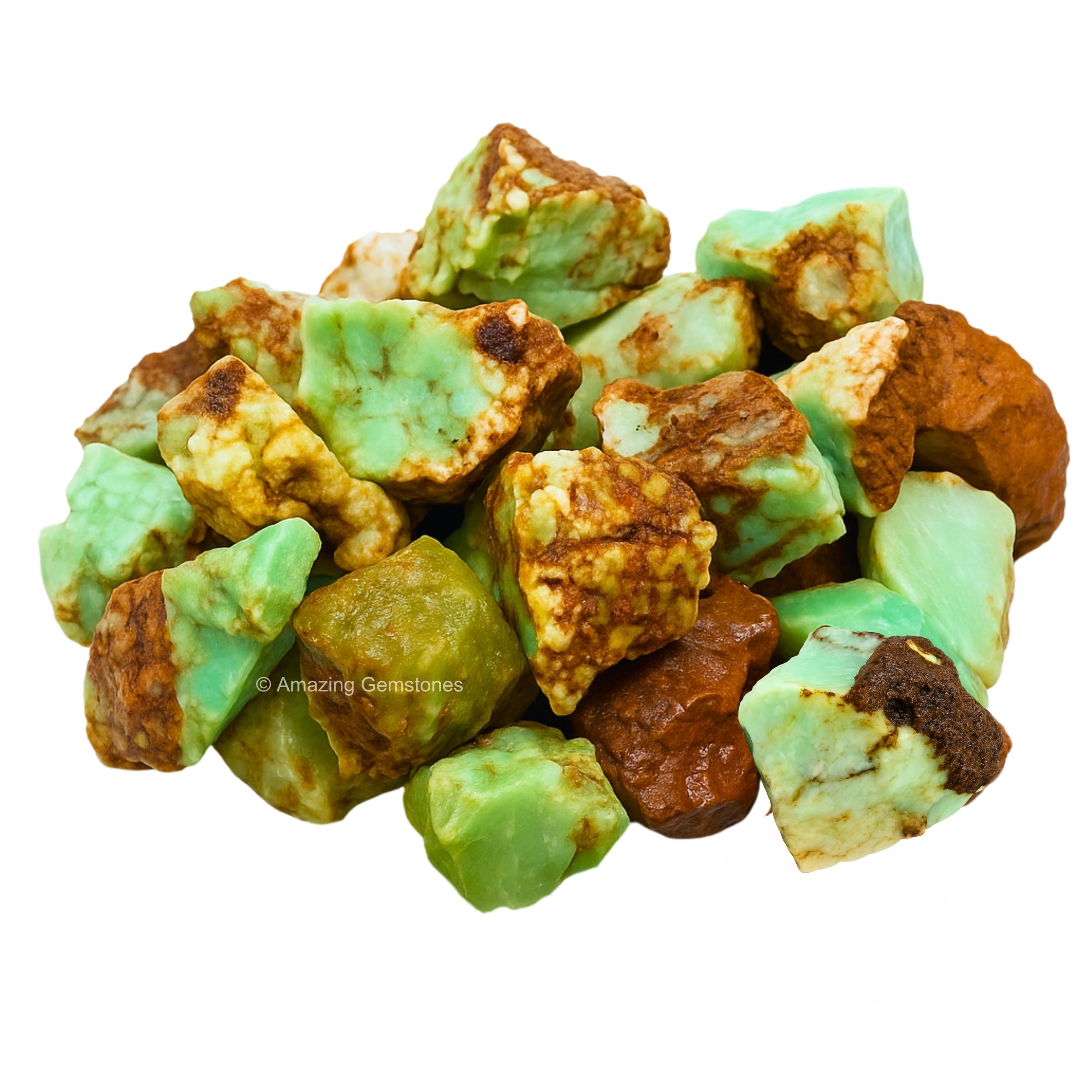 Amazing Gemstone Chrysoprase — utilisation pour polissage et méditation