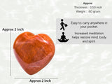 Amazing Gemstone – Coeur jaspe chocolat emballage velours cadeau