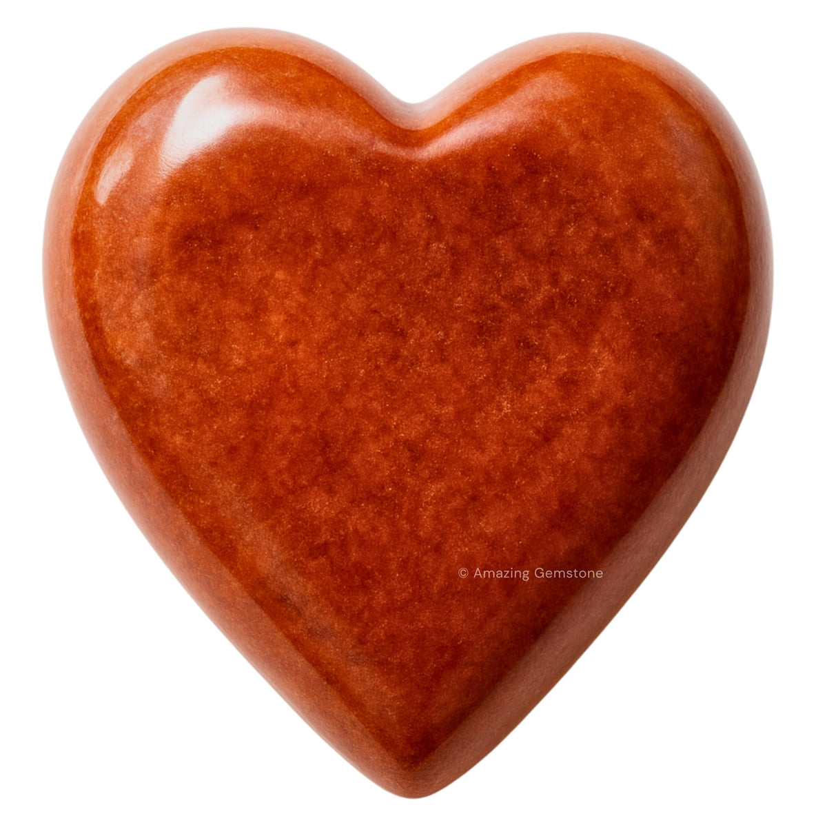 Amazing Gemstone – Coeur jaspe chocolat pour massage palmier et détente