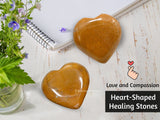 Amazing Gemstone Coeur jaspe jaune cadeau – idée cadeau élégante.