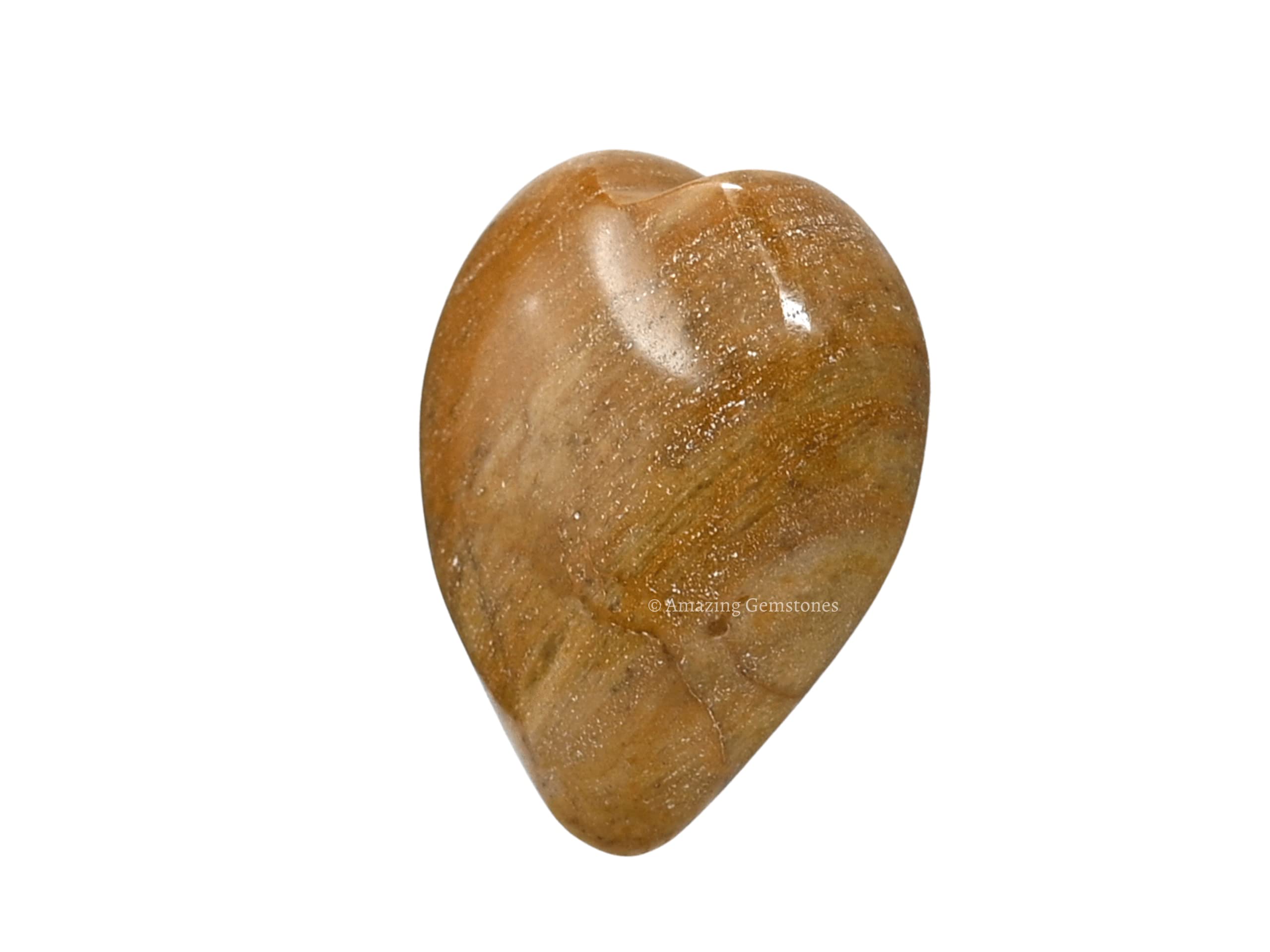 Amazing Gemstone Coeur jaspe jaune méditation – focalisation et calme intérieur.
