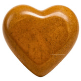 Amazing Gemstone Coeur jaspe jaune, massage apaisant et équilibre des énergies.