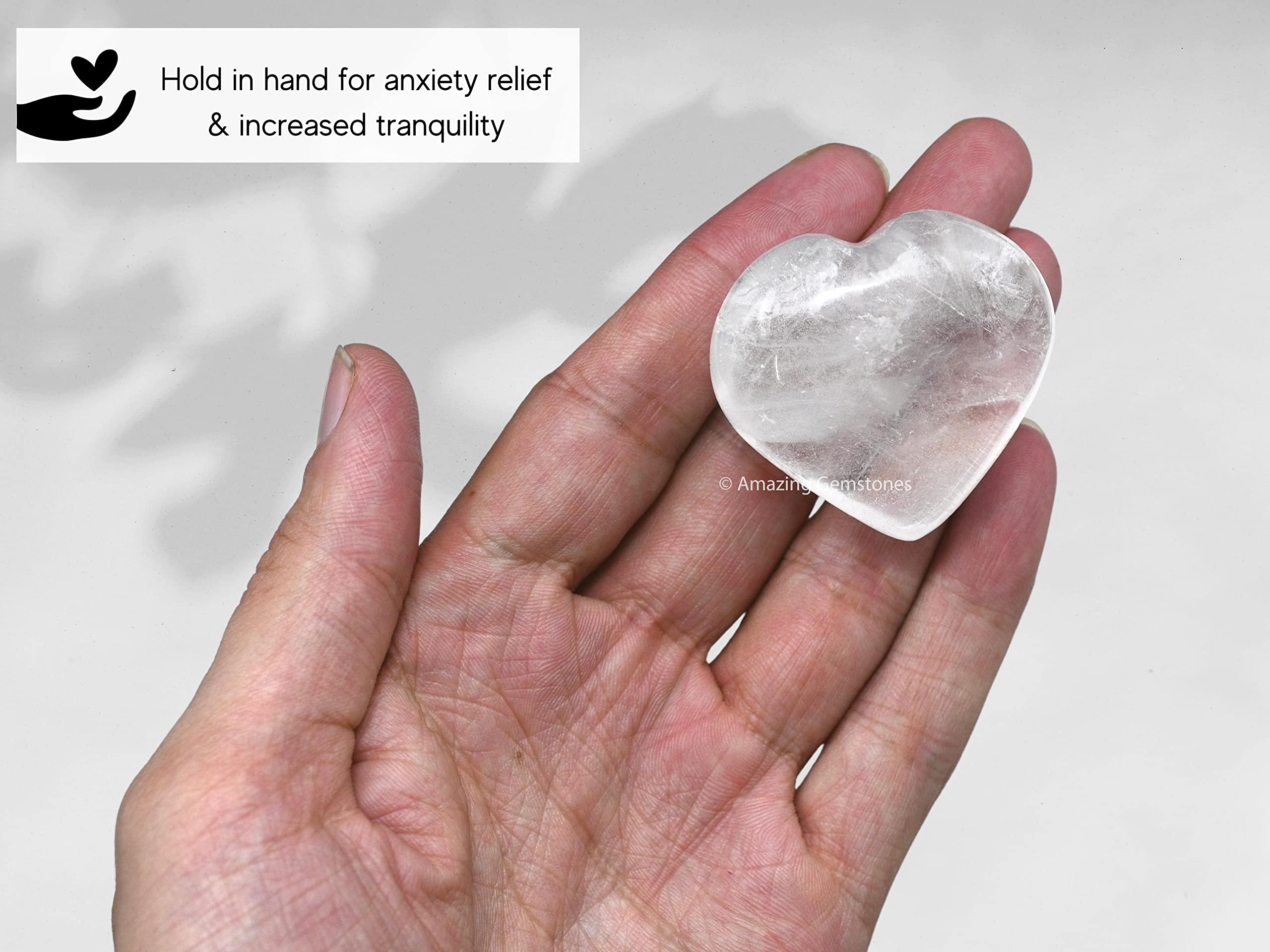 Amazing Gemstone Coeur quartz clair chakras: aide potentielle pour l’équilibre quotidien.