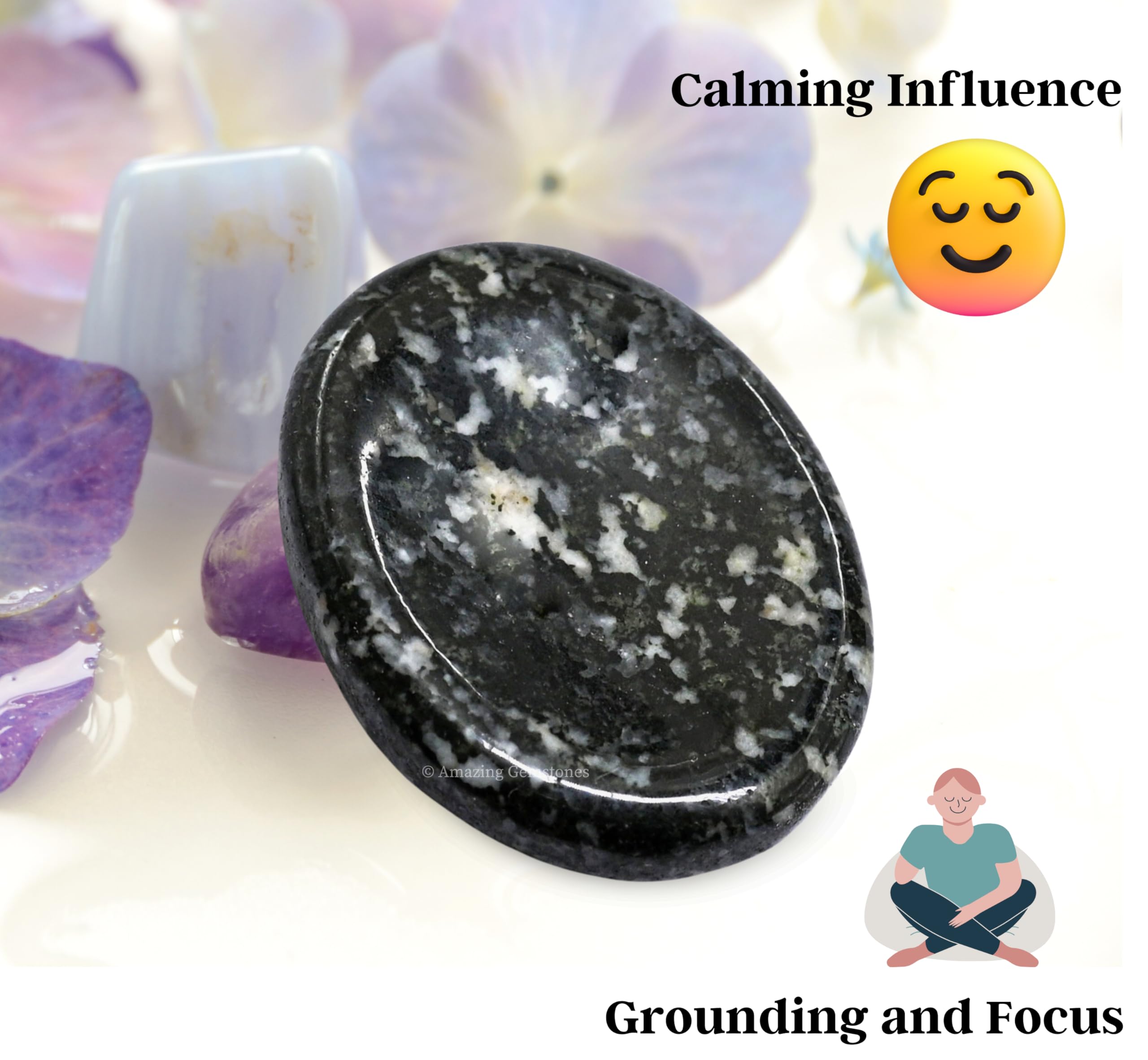 Amazing Gemstone coffret-tourmaline noir et blanc pour bas de Noël ou anniversaire.