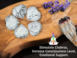 Amazing Gemstone coffret velours – cadeau élégant pour cœur en howlite.