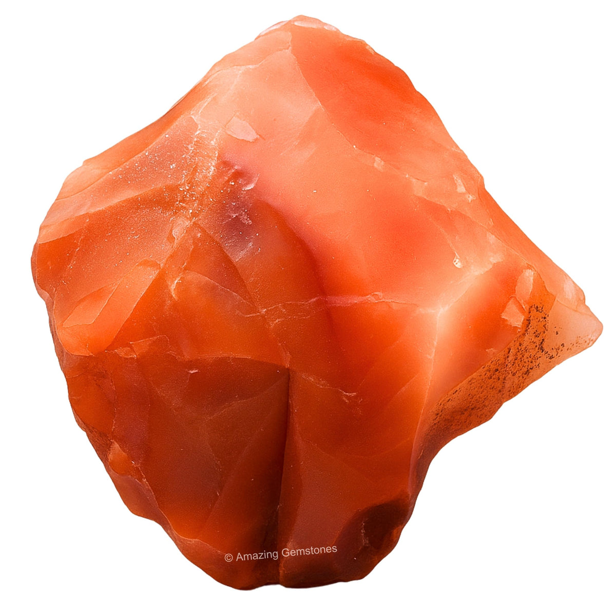 Amazing Gemstone Cornaline, pierre brute pour énergie et concentration.