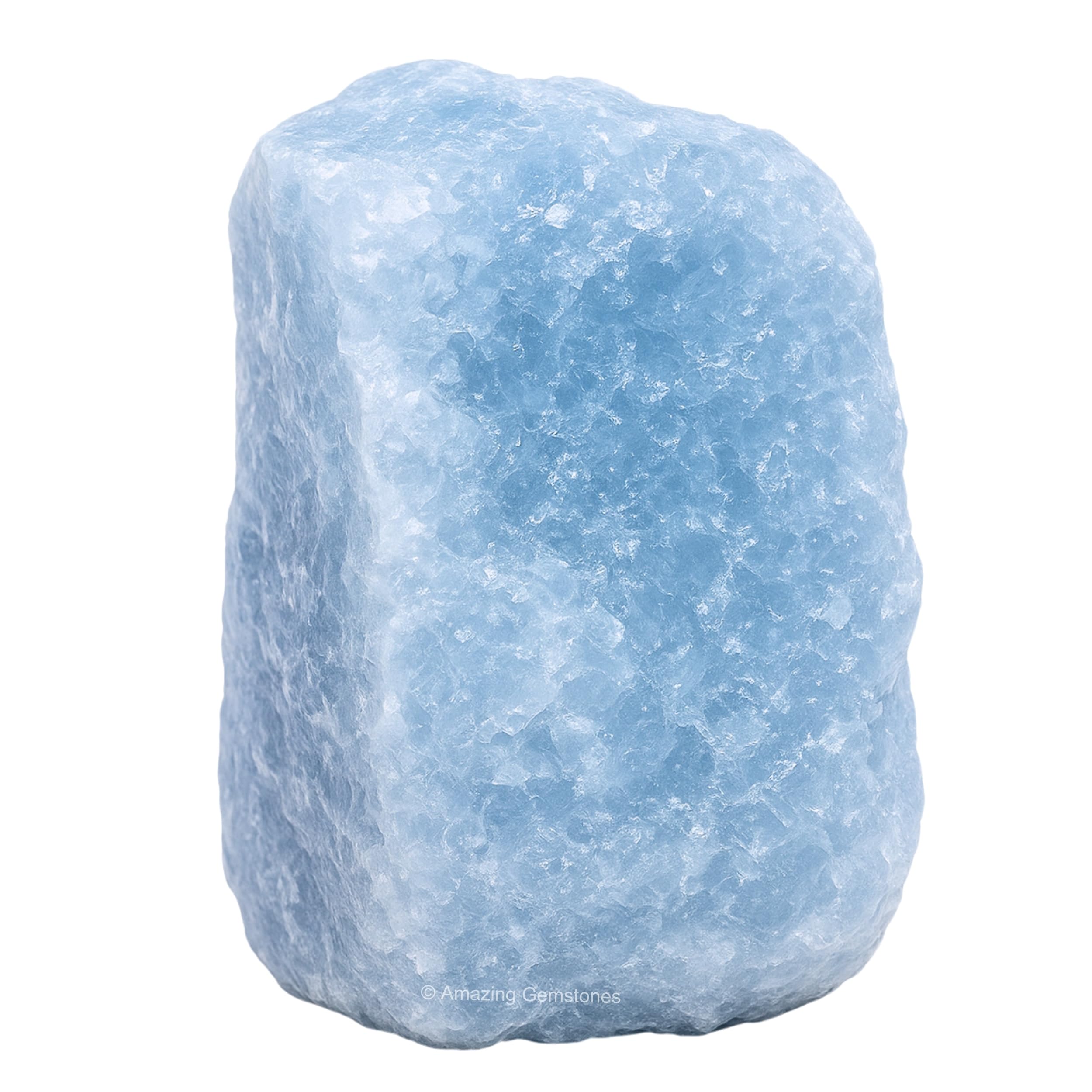 Amazing Gemstone cristal bleu brut, idéal pour méditation et équilibre intérieur.