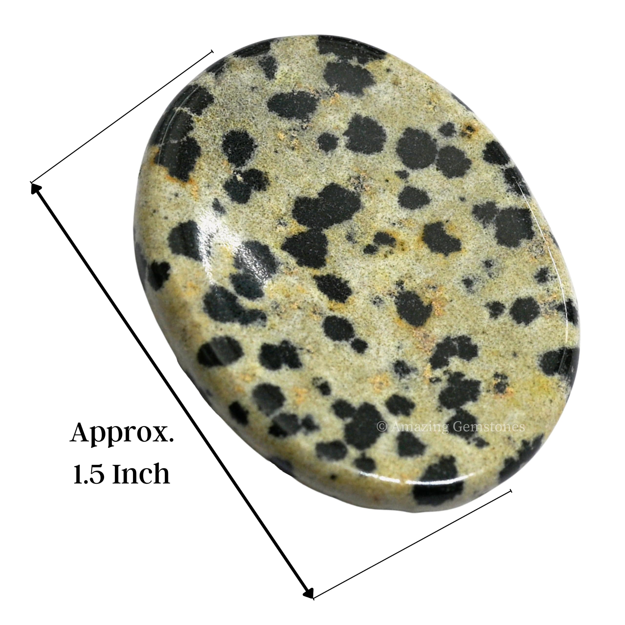 Amazing Gemstone Dalmatian Jasper – Pierre calme, pratique parfaite pour réduire le stress.