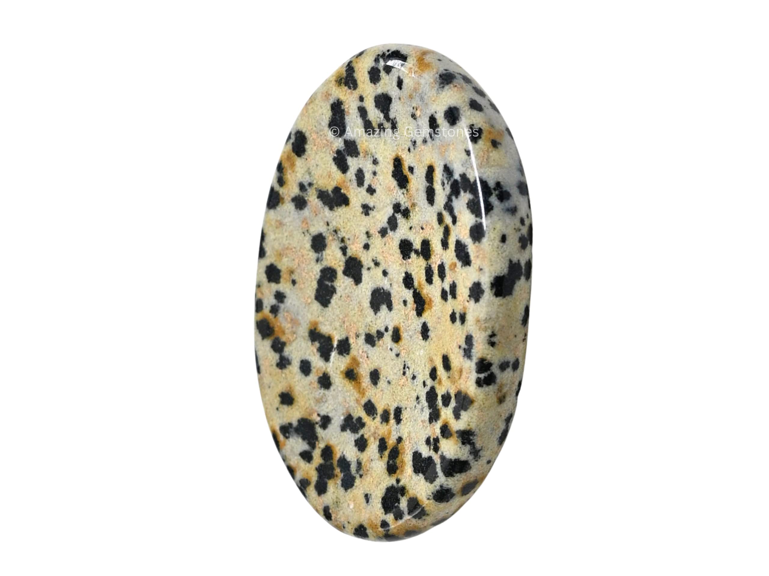 Amazing Gemstone Dalmatian Jasper – Pierre méditation, favorise l'apaisement pendant les séances.