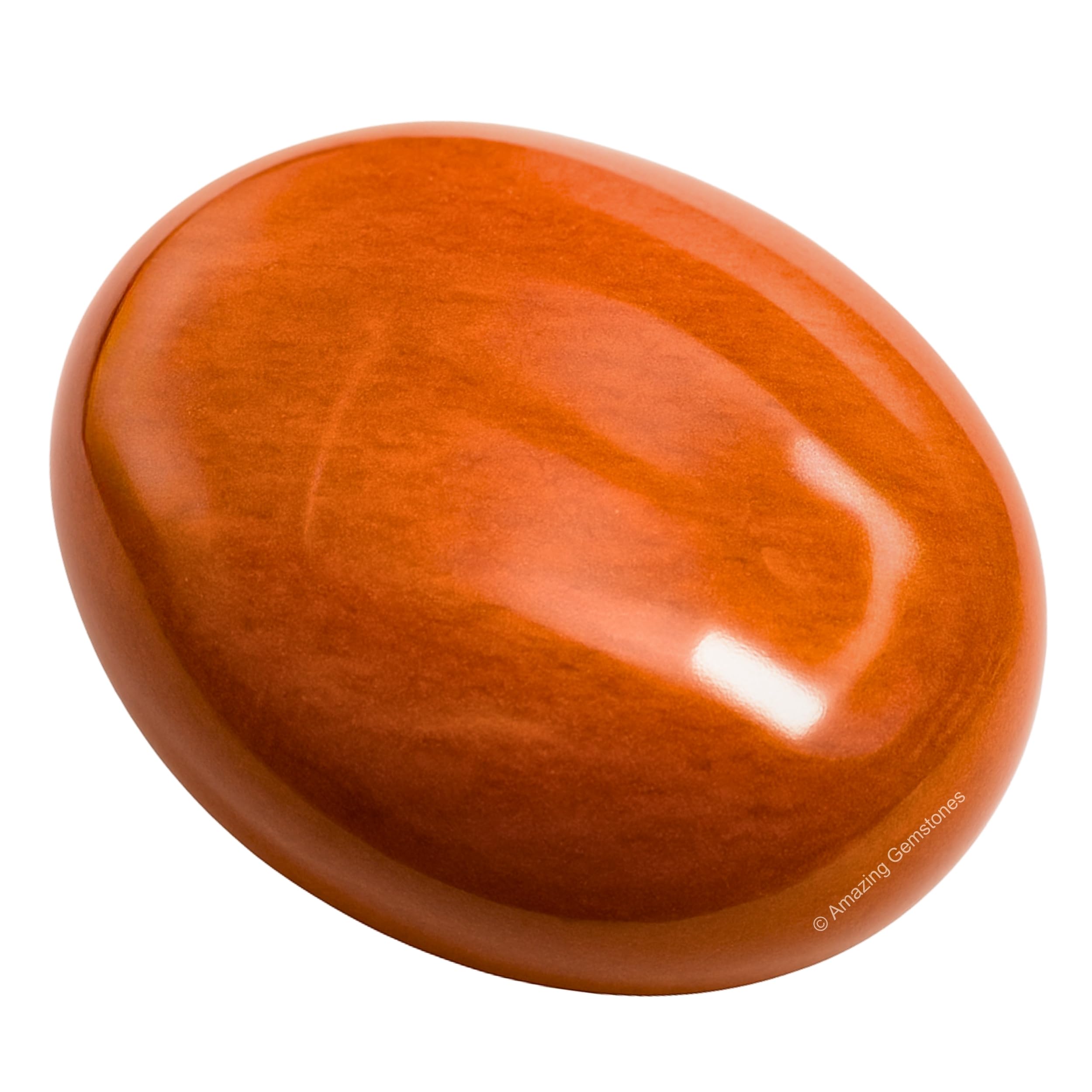 Amazing Gemstone: détail brillant jaspe chocolat, précision tactile pour l'énergie.