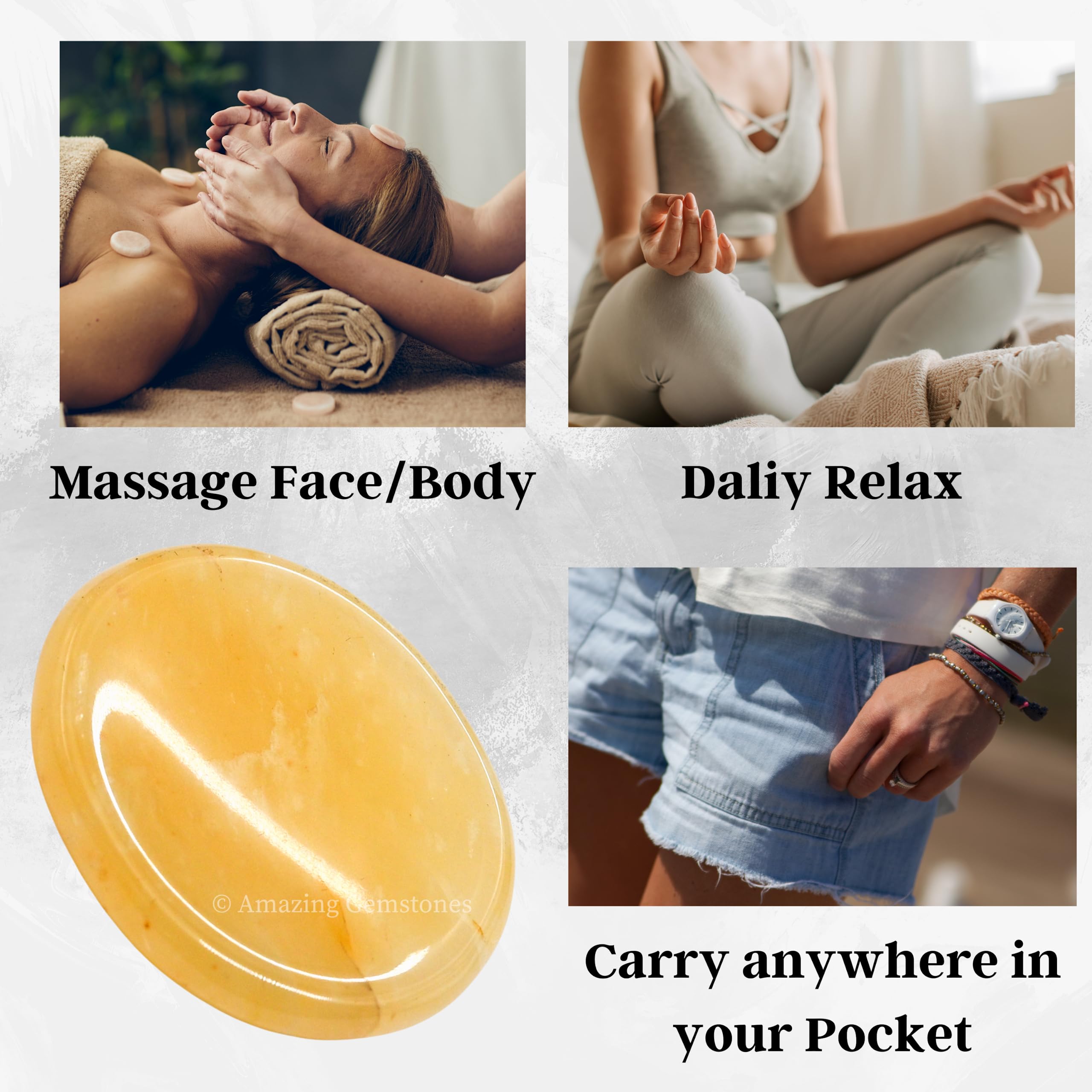 Amazing Gemstone accessoire de méditation anti-stress pour votre routine.