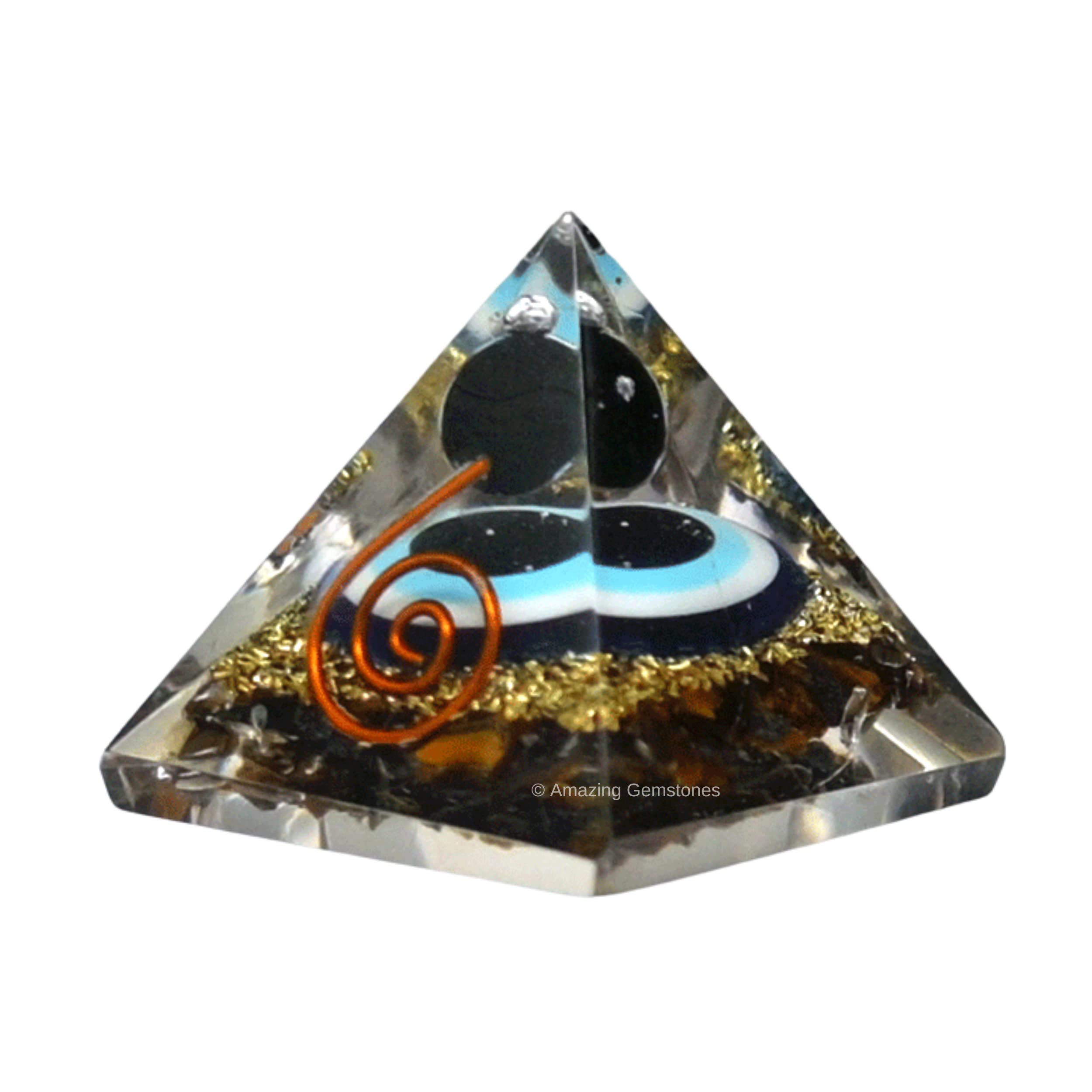 Détail œil de tigre sur Amazing Gemstone pour énergie stabilisante