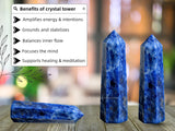 Amazing Gemstone Sodalite Direction-energie cristal sodalite: dirige l'énergie vers des intentions.