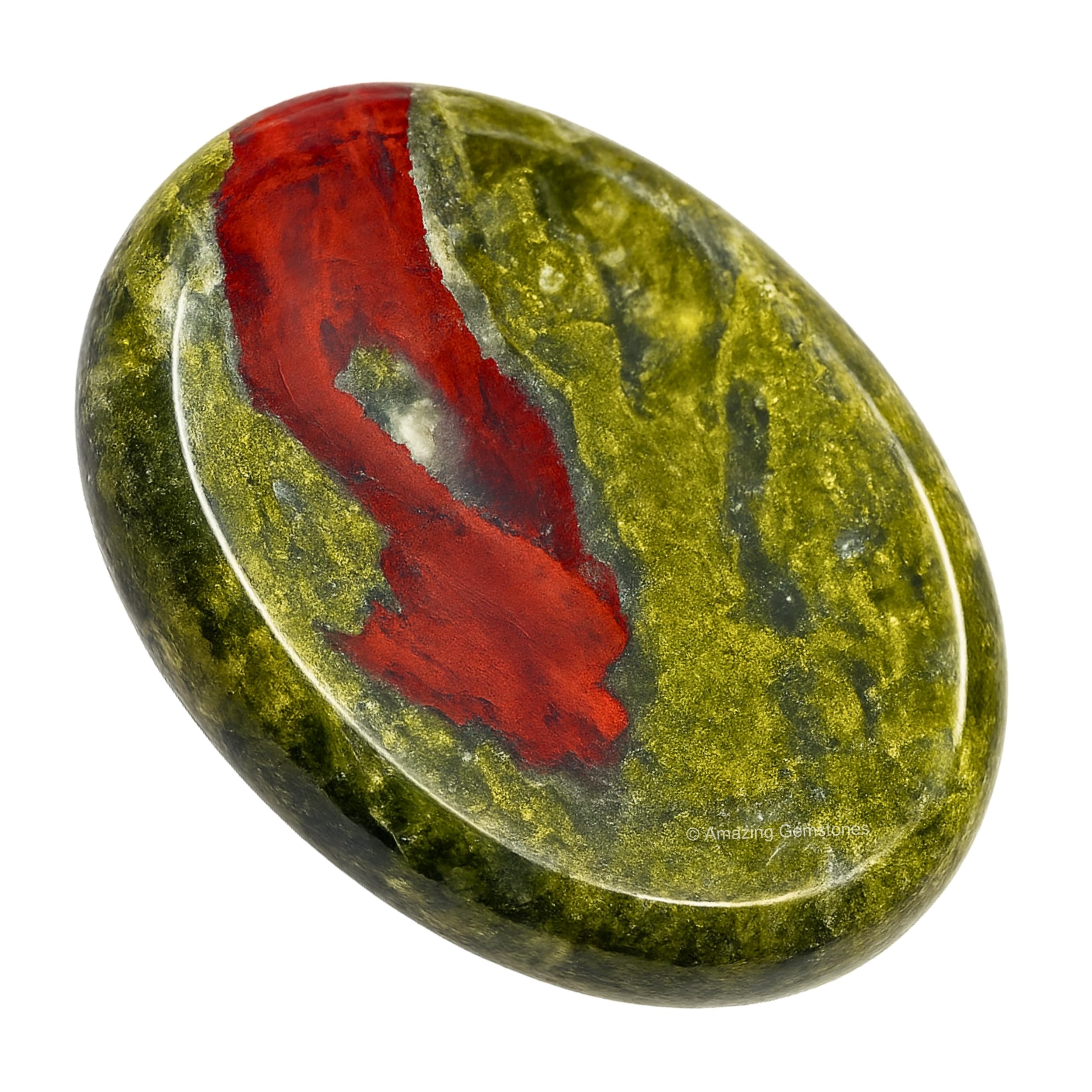 Amazing Gemstone dragon bloodstone, pierre anti-stress, vue rapprochée pour la détente
