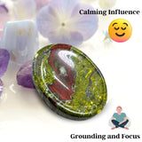Amazing Gemstone dragon bloodstone, pierre de paume, pratique en séance de relaxation