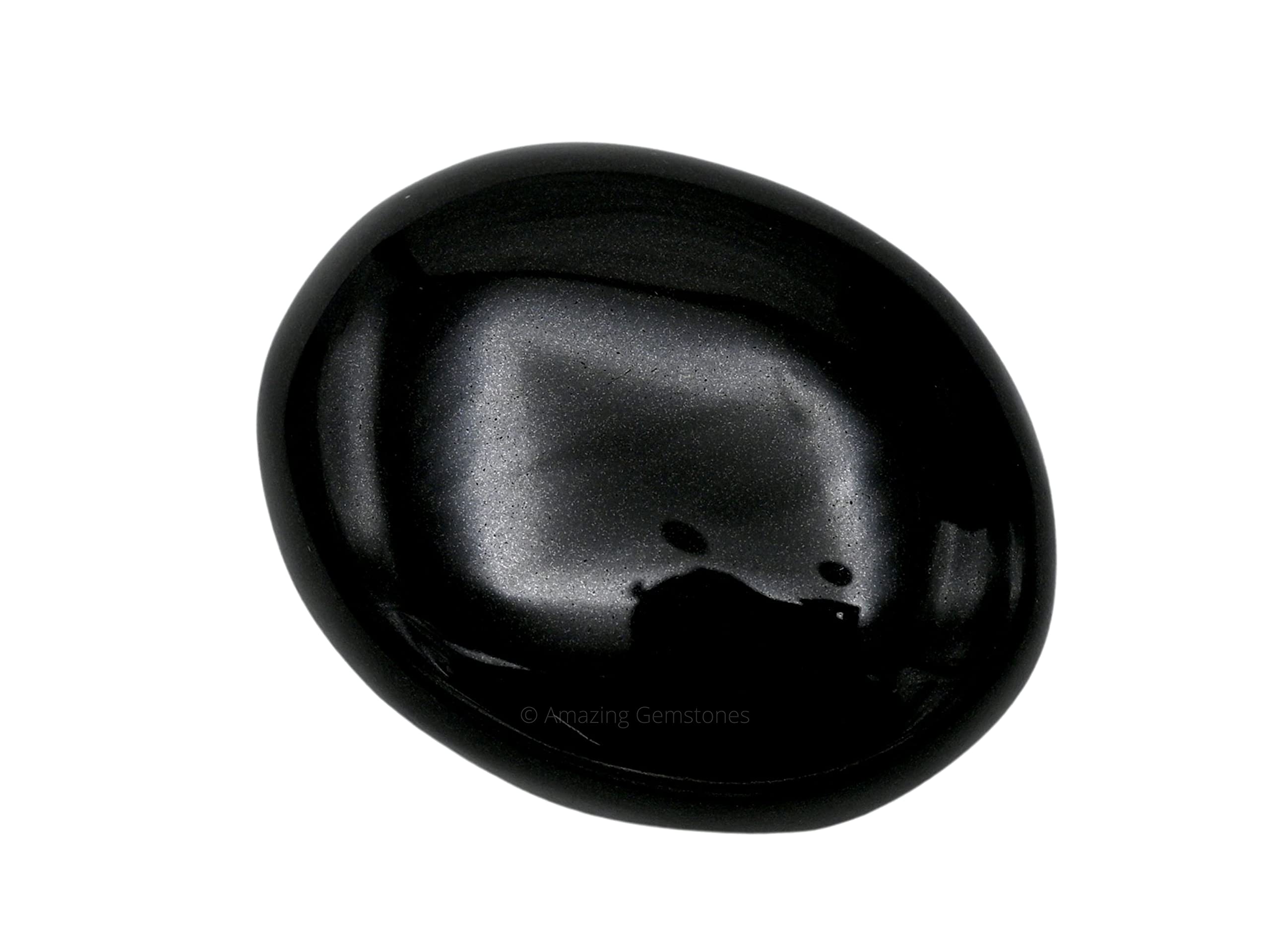 Amazing Gemstone pierre palma noire agate, pratique pour le bien-être au quotidien.