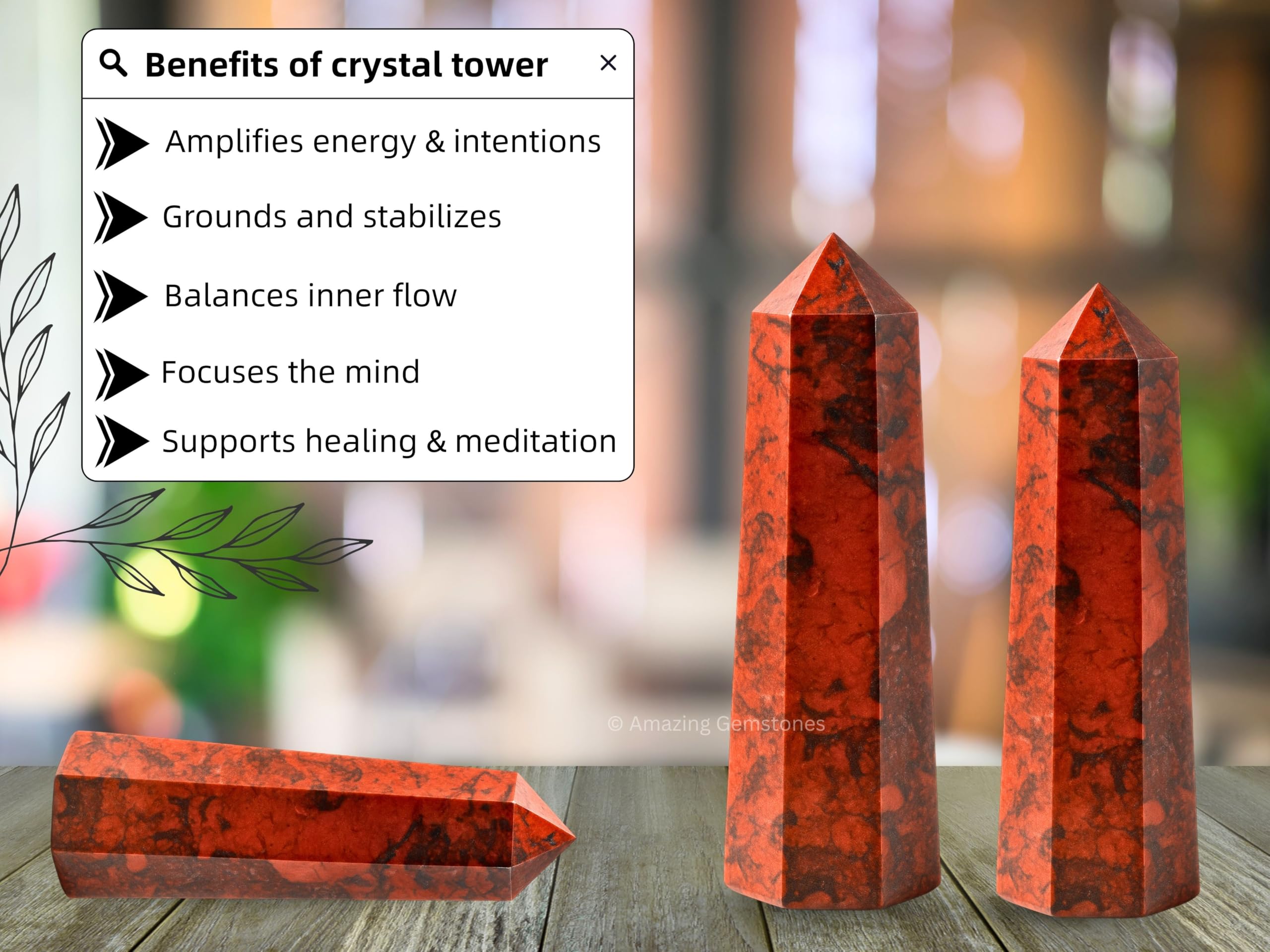Tour Amazing Gemstone énergie purifiée prête pour Reiki