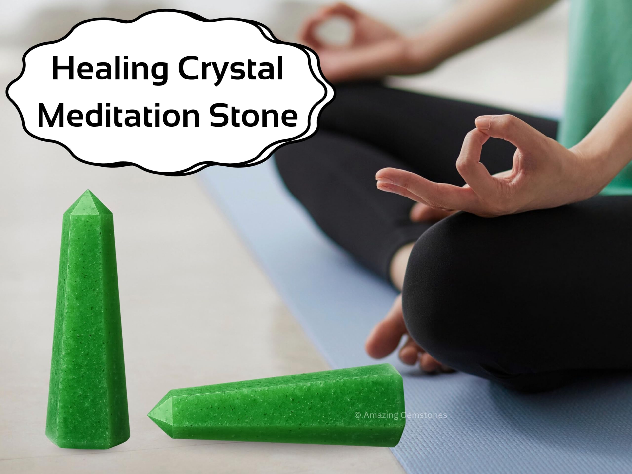 Amazing Gemstone nettoyage energie cristal vert fraise : entretien régulier pour une ambiance vivante.