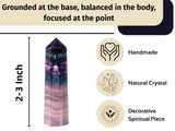 Amazing Gemstone Fluorite Crystal Tower – reiki et soins énergétiques avec cette pointe concentrée.