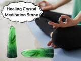 Amazing Gemstone fluorite verte, ambiance bureau, favorise concentration et climat calme