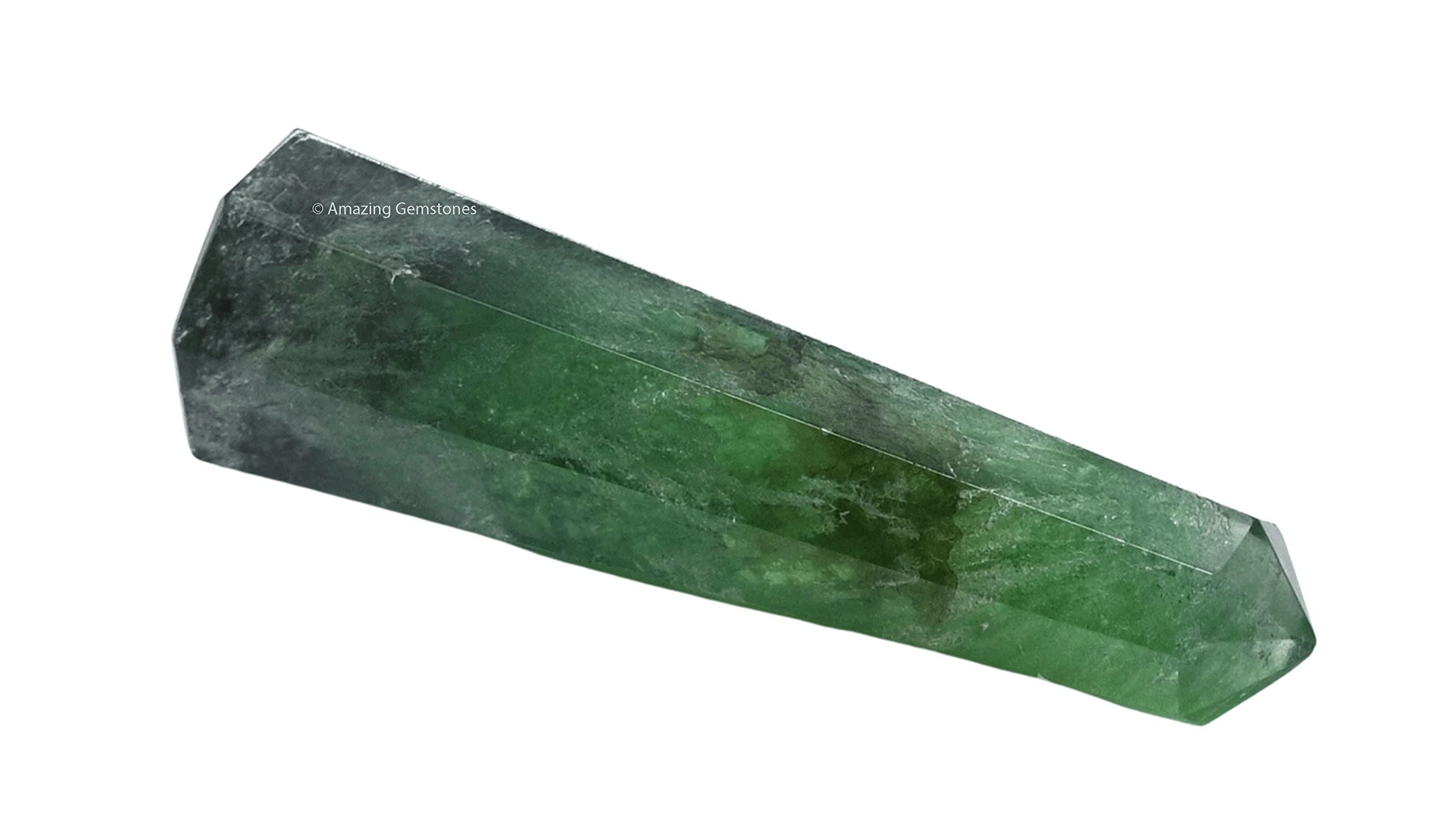 Amazing Gemstone fluorite verte, tour cristal, focalisation pour grille de cristal