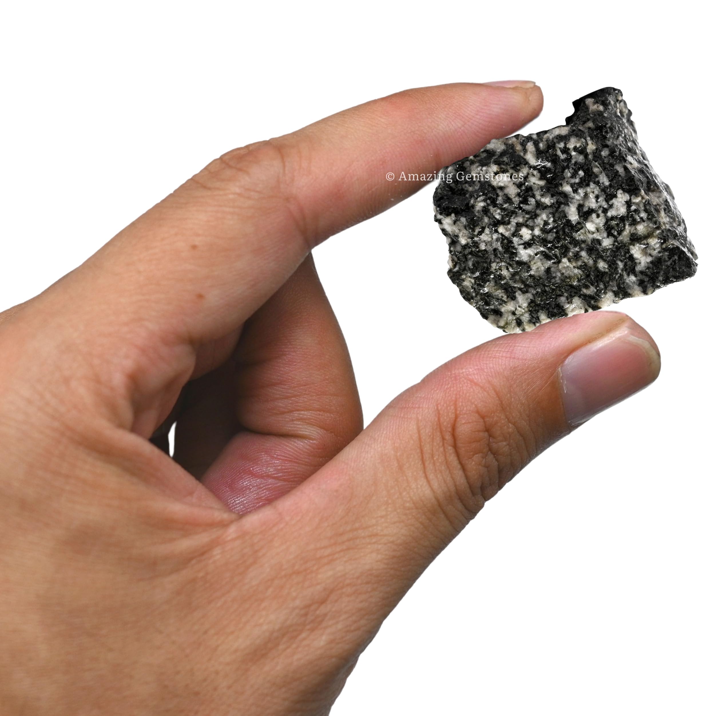 Amazing Gemstone galet tourmaline noire et blanche brute parfait pour collection personnelle.