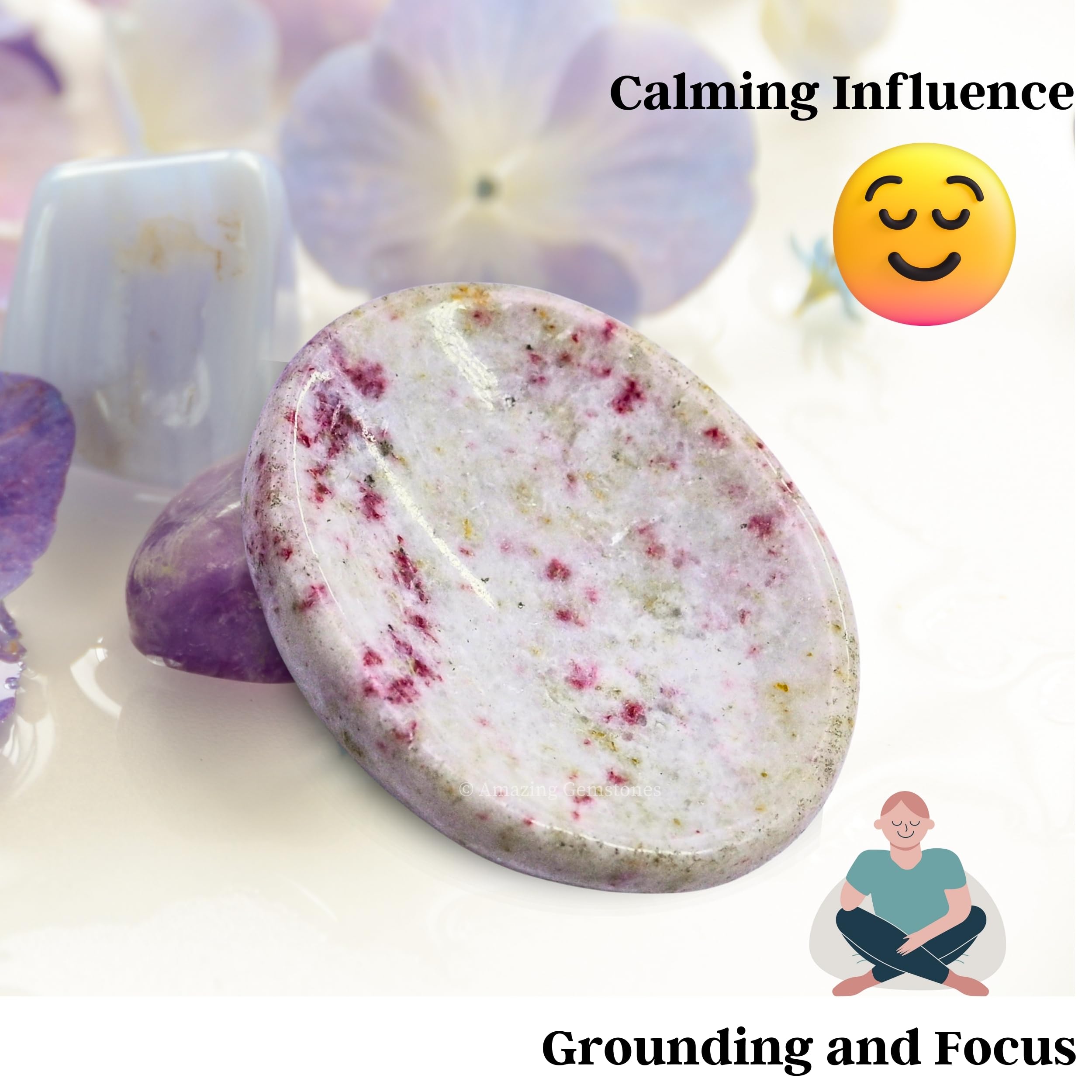 Amazing Gemstone – galet zen en cinnabarite favorisant l'équilibre énergétique