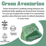 Amazing Gemstone gros plan sur aventurine verte, texture naturelle et translucide