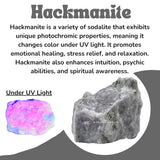 Amazing Gemstone Hackmanite : pierre authentifiée avec certificat
