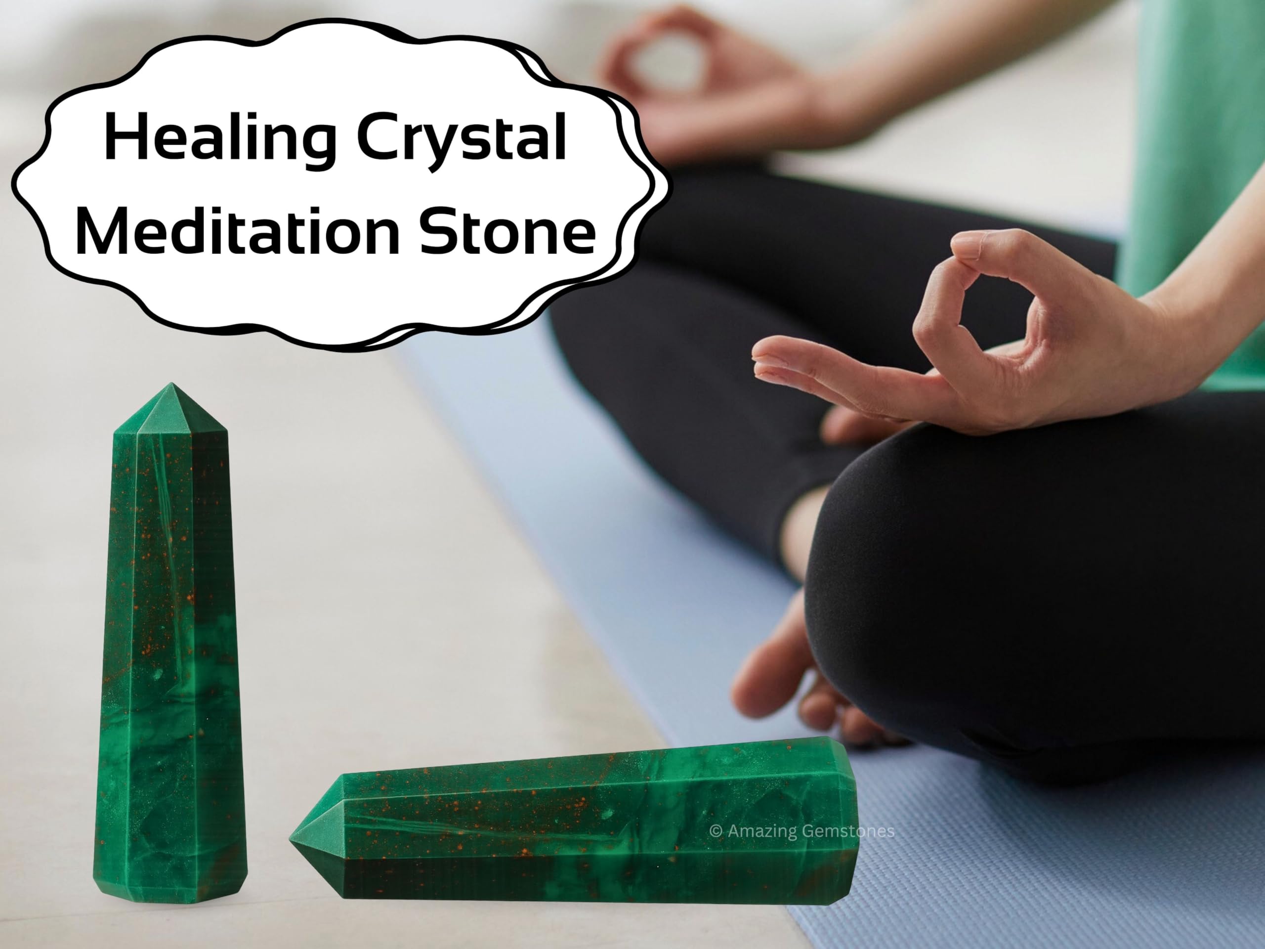 Amazing Gemstone héliotrope: méditation et clarté grâce à la tour.