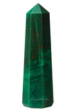 Amazing Gemstone héliotrope: pointe cristal purifiant et énergie revitalisante.