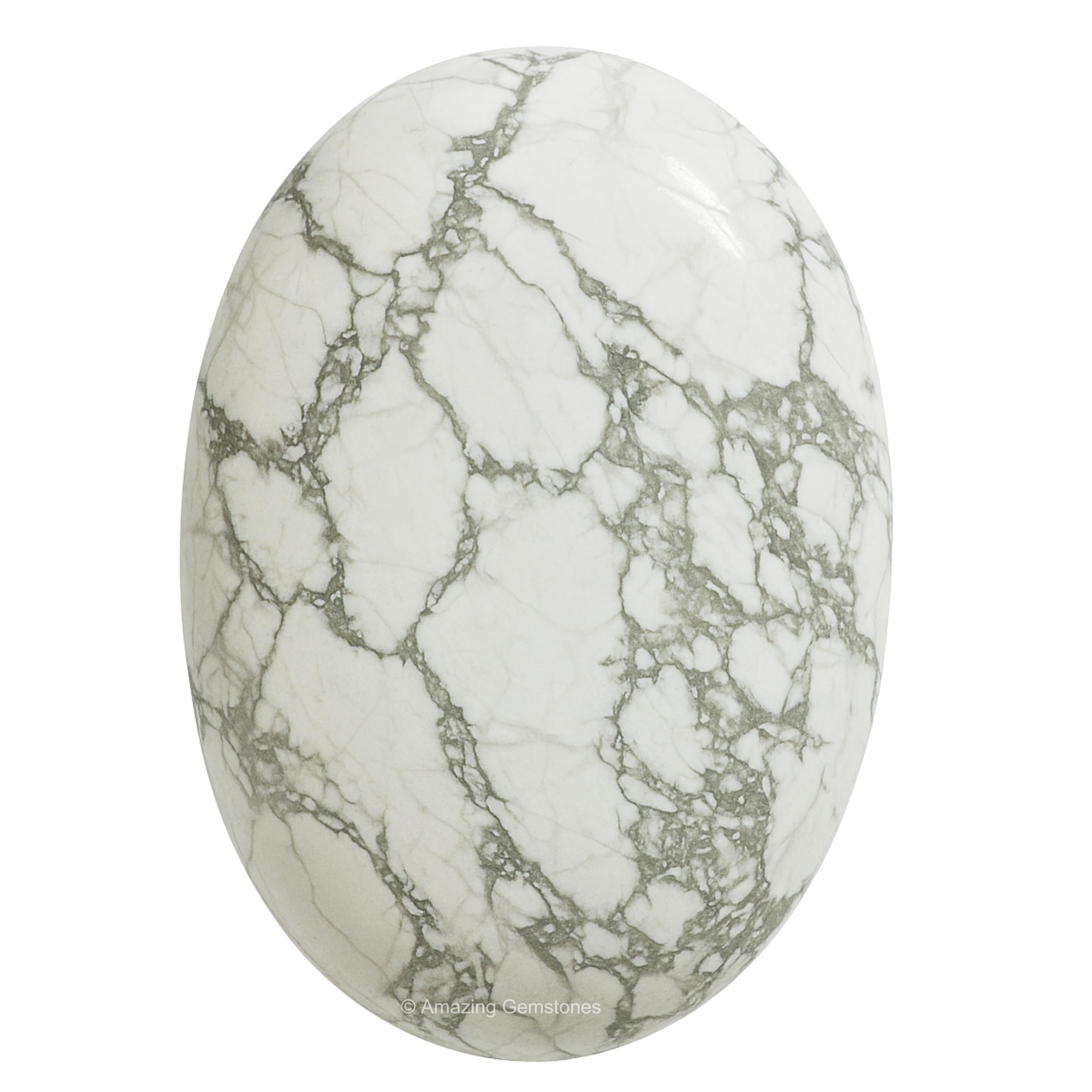 Amazing Gemstone Howlite : pierre palmaire grande pour méditation et calme