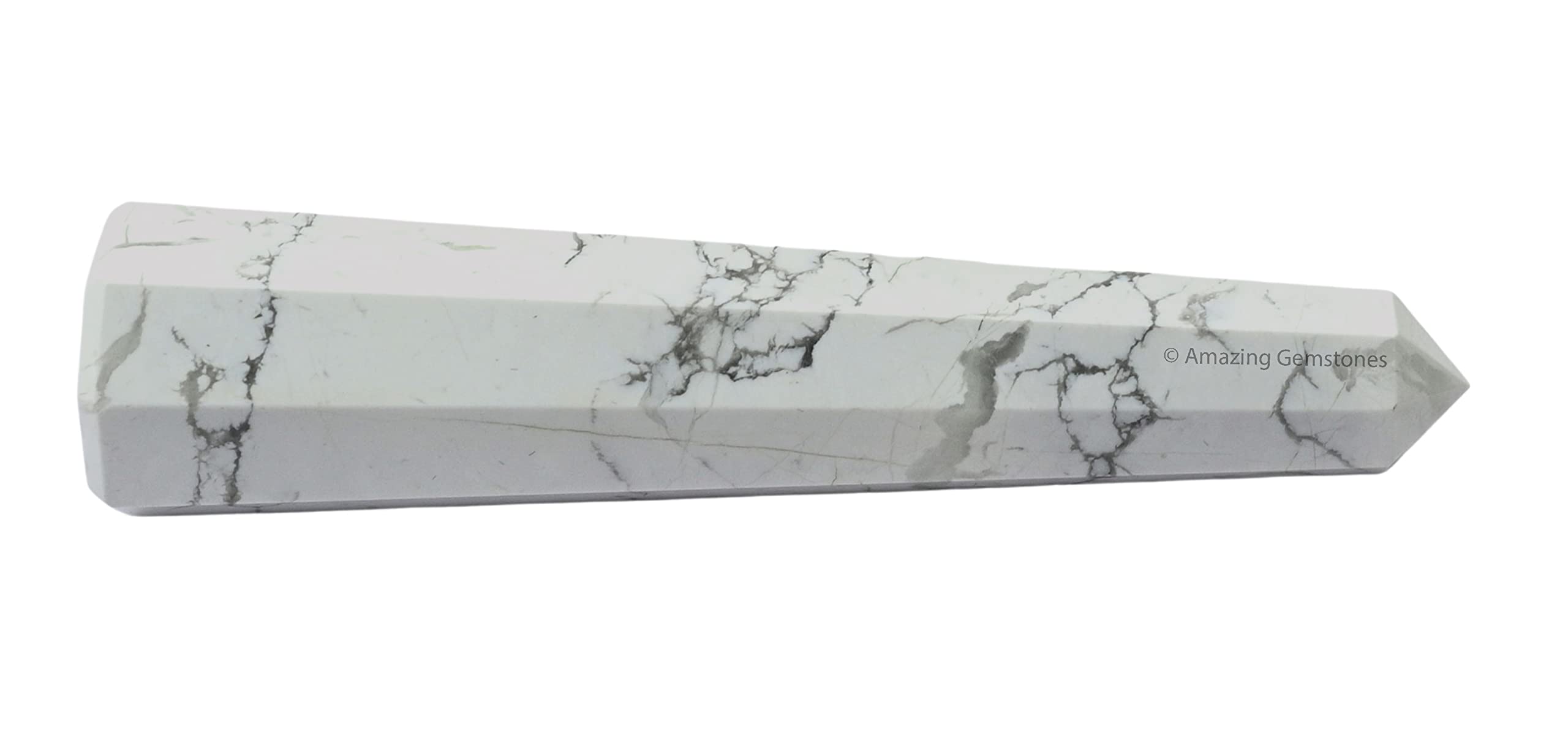 Amazing Gemstone Howlite Tour direction-energie vers-exterieur rayonne l’énergie