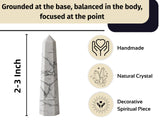 Amazing Gemstone Howlite Tour protection-equilibre apporte calme et stabilité