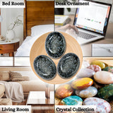 Amazing Gemstone Indigo Gabbro Palm Stone pour massage et relaxation au quotidien.