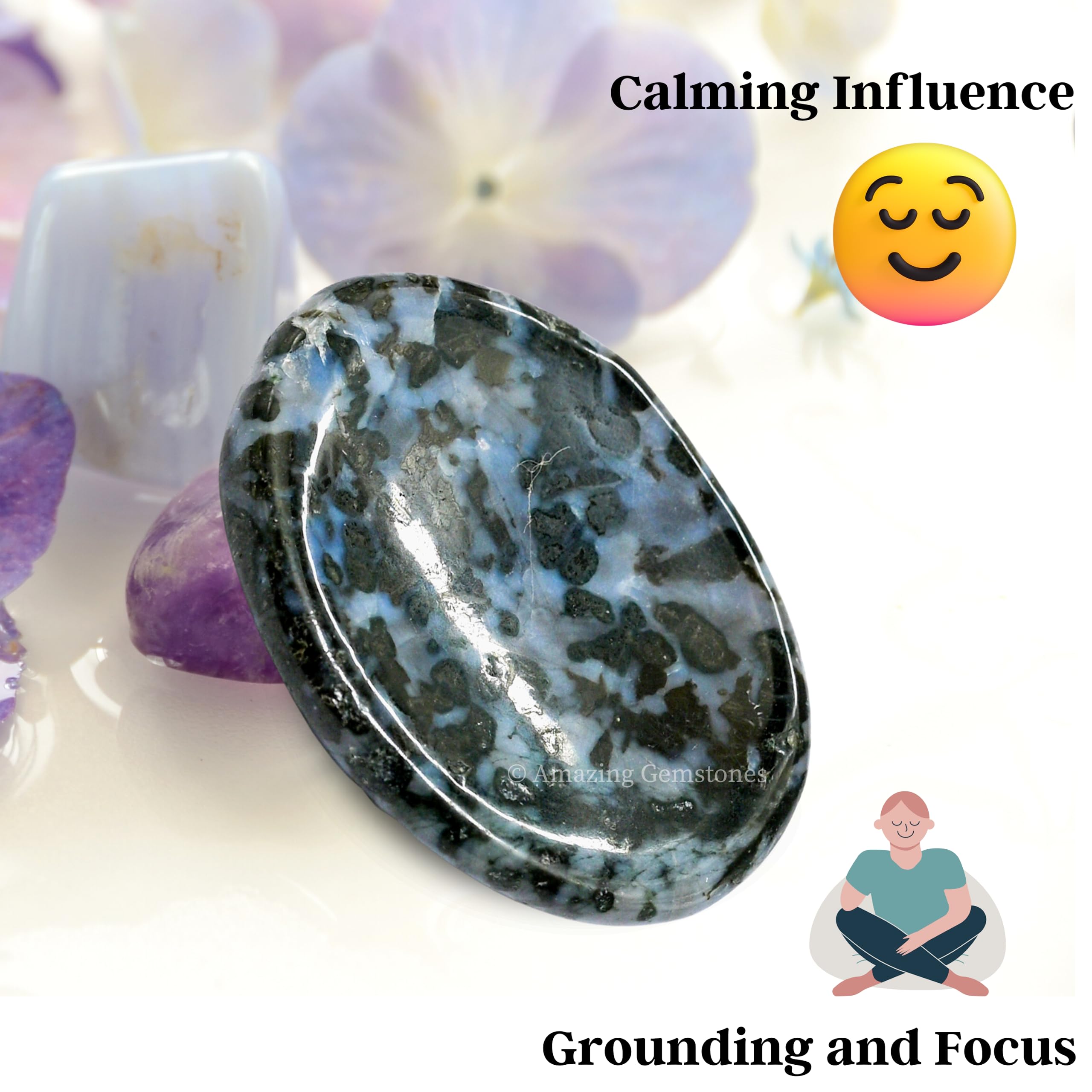 Amazing Gemstone Indigo Gabbro – cadeau original pour amie ou proche cherchant relaxation