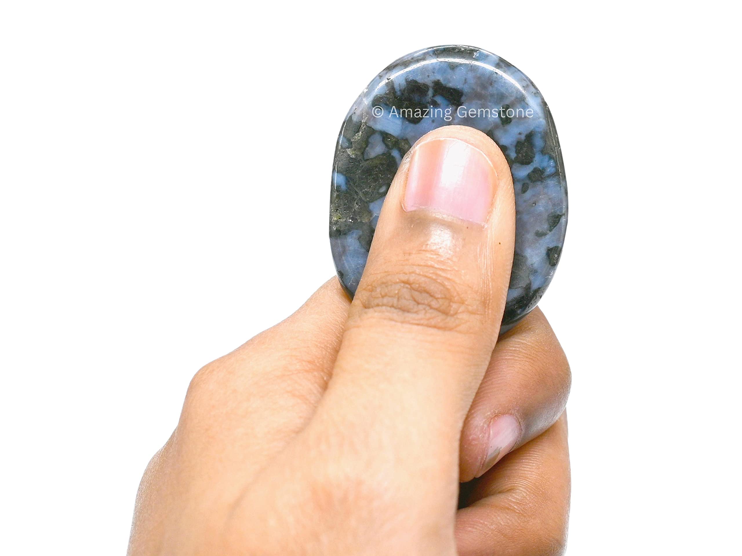 Amazing Gemstone Indigo Gabbro – pierre-meditation, prise en main facile pour moments calmes