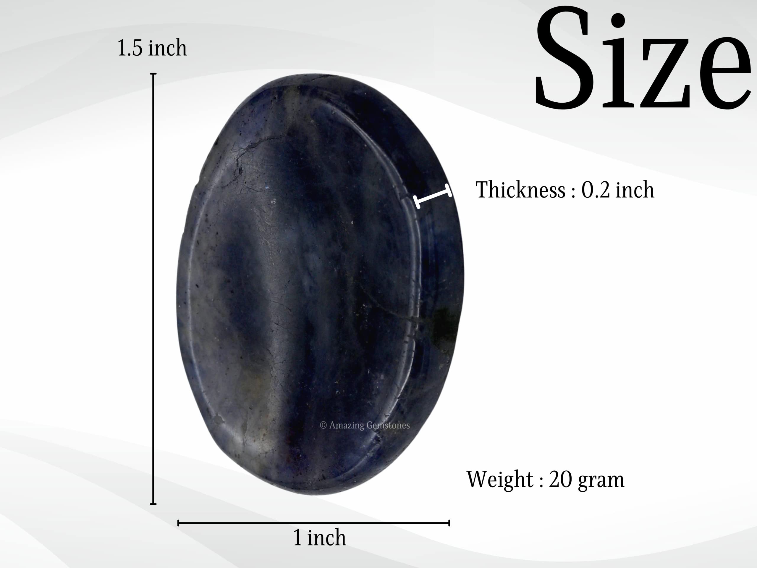 Amazing Gemstone iolite – cadeau méditation, idée attentionnée pour le bien-être.