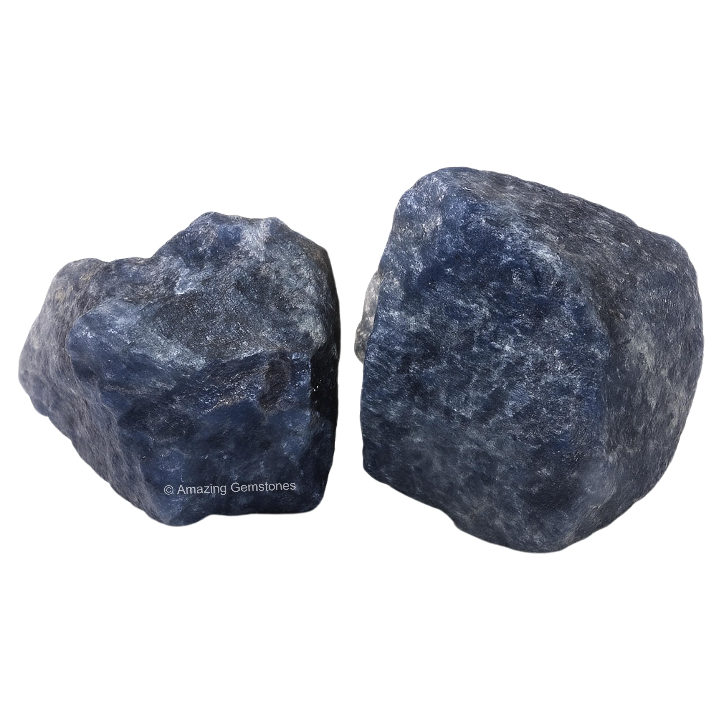 Amazing Gemstone Iolite méditation protection, pierre brute pour concentration.