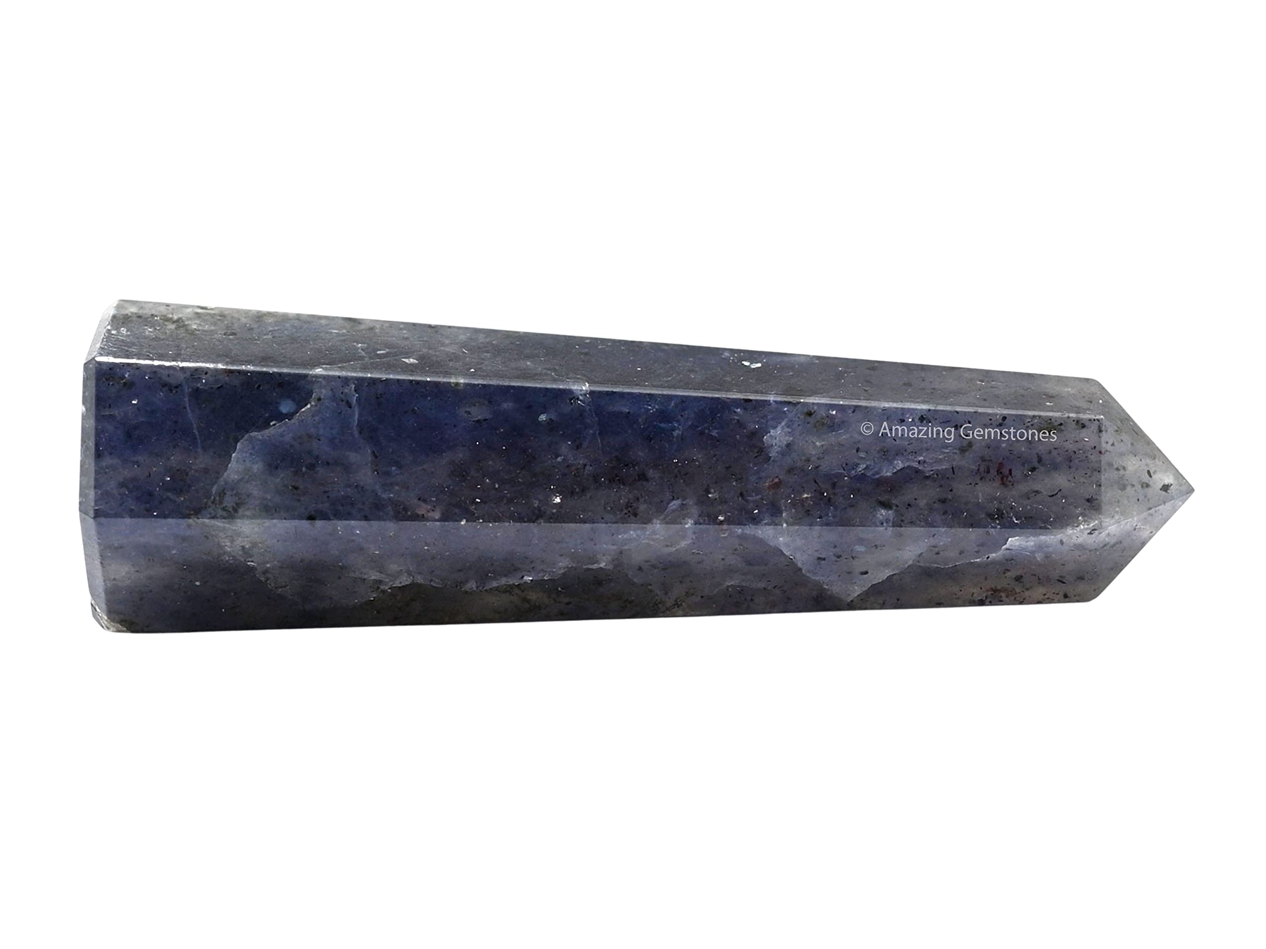 Amazing Gemstone Obélisque Iolite Énergie: amplification de l’équilibre mental et physique.
