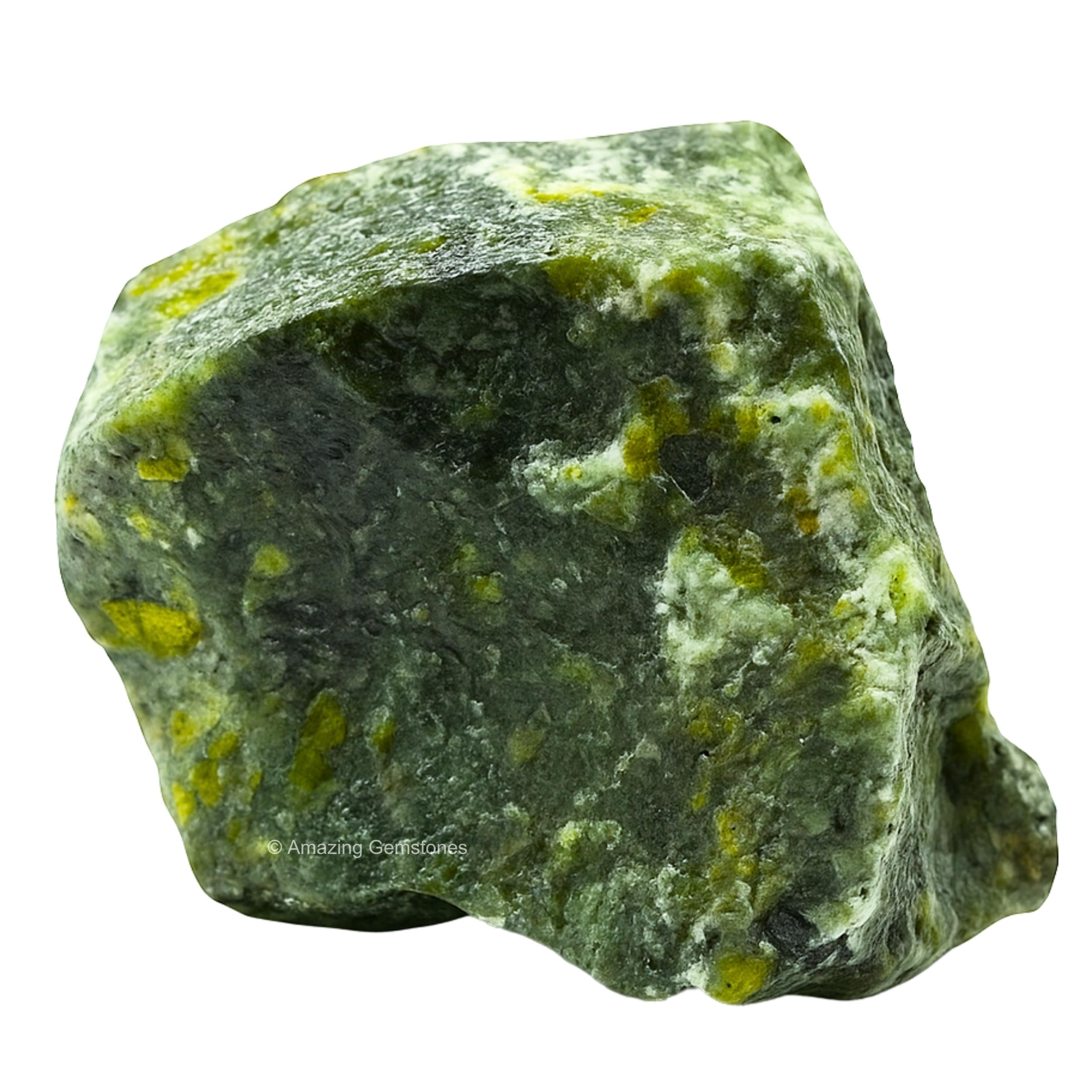 Amazing Gemstone jade verte brute — pierre brute lumineuse favorisant l'harmonie.