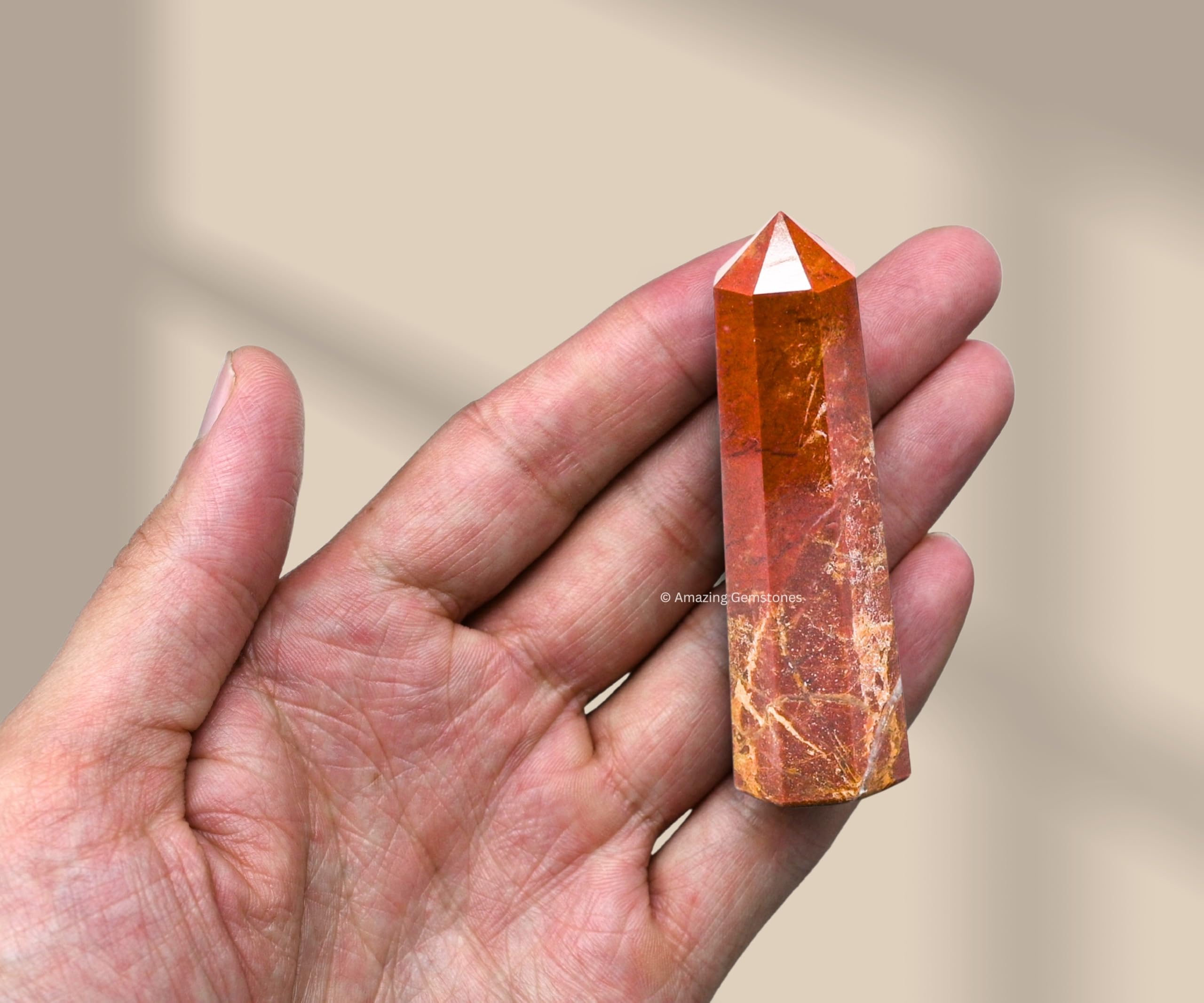 Amazing Gemstone jaspe-brecie-tour-cristal: énergie amplifiée et directionnelle